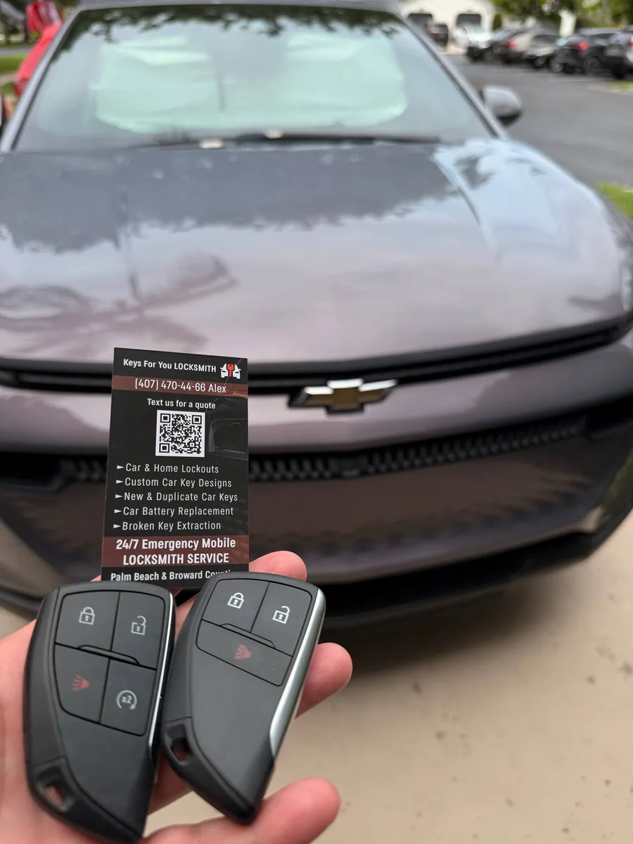 2025 Chevrolet Equinox key addition service in Fort Lauderdale by Keys For You Locksmith