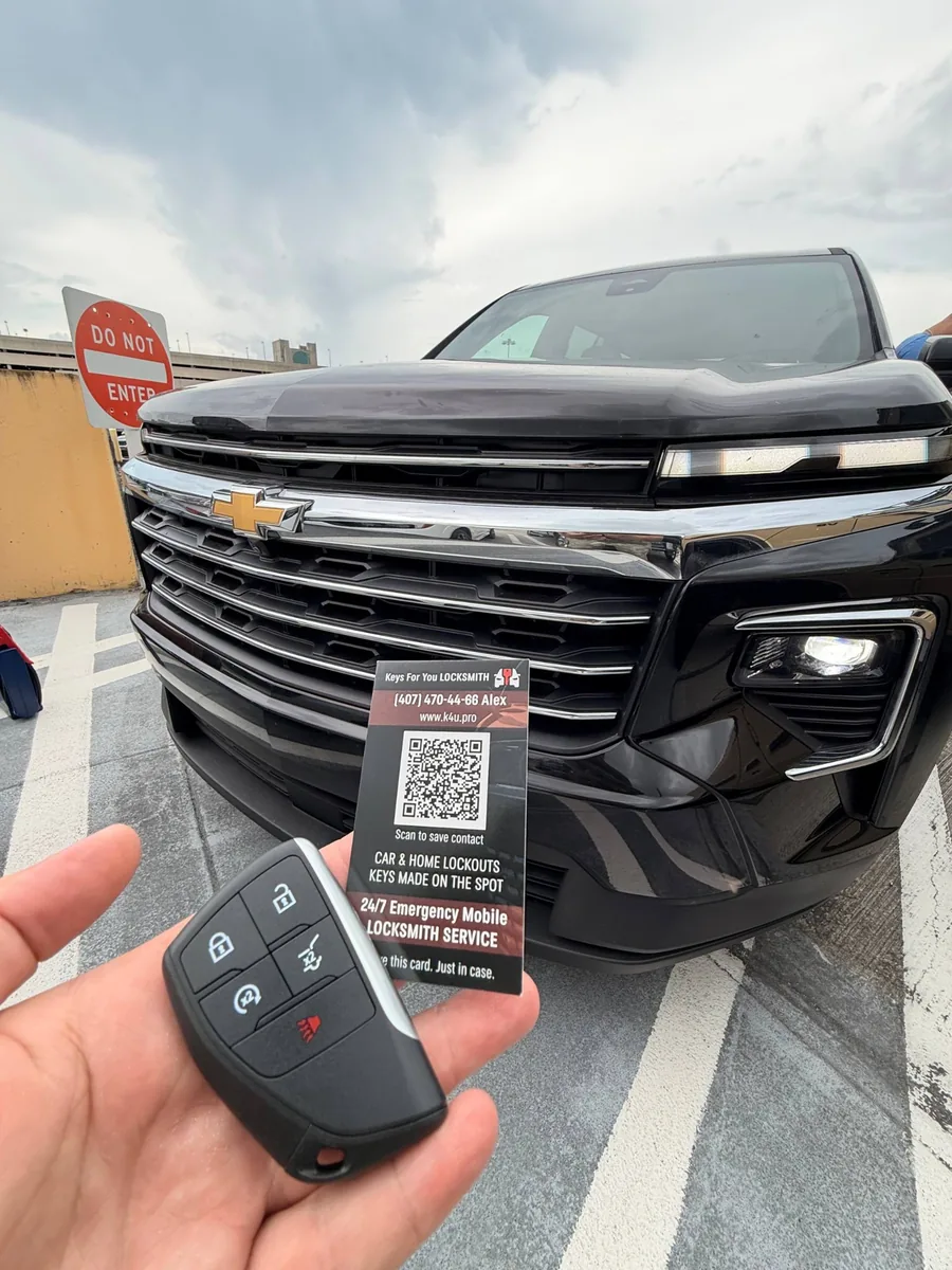 2025 Chevrolet Traverse all keys lost, emergency unlock, new key creation and programming in West Palm Beach by Keys For You Locksmith