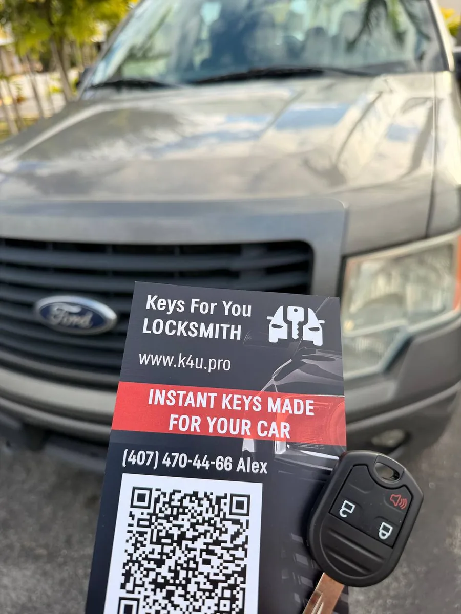 Ford F-150 emergency unlock, new key creation and programming in Coconut Creek by Keys For You Locksmith